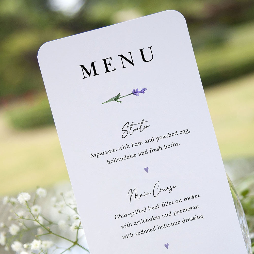 'Lavender L11' Slim Menu