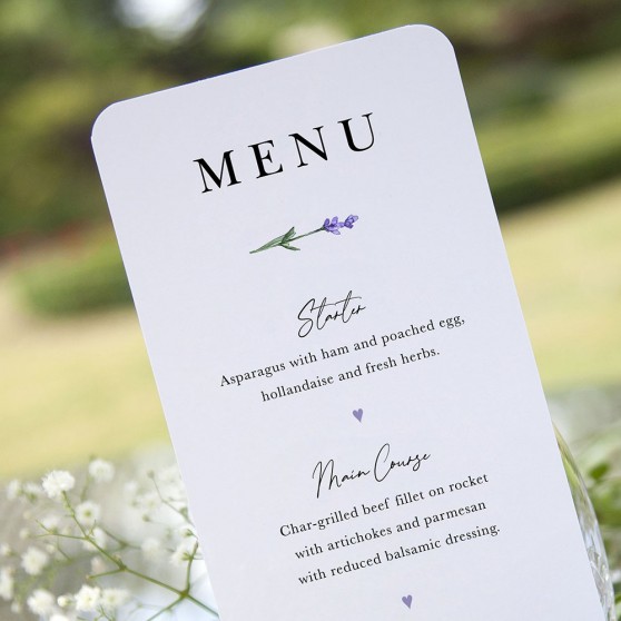 'Lavender L11' Slim Menu