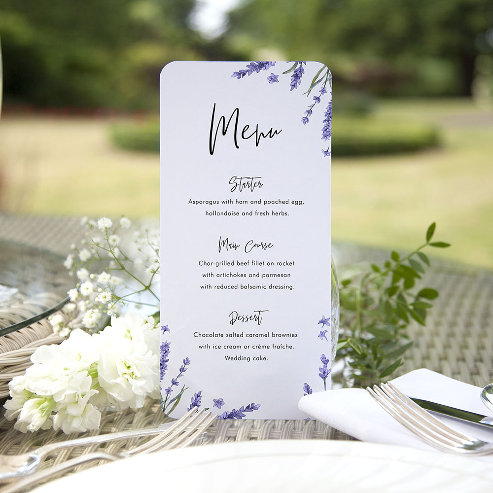 'Lavender L12' Slim Menu