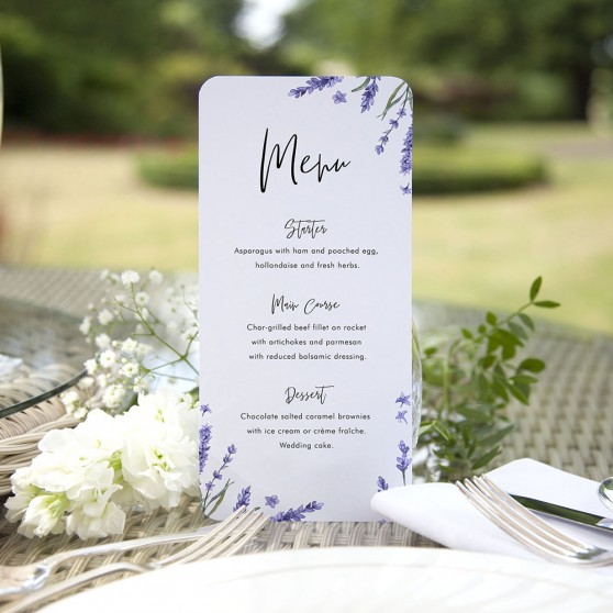 'Lavender L12' Slim Menu