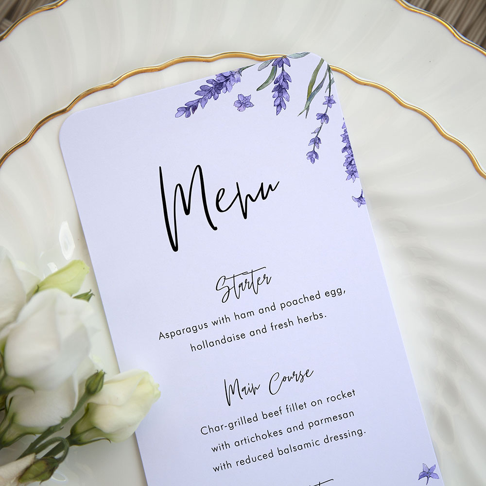 'Lavender L12' Slim Menu