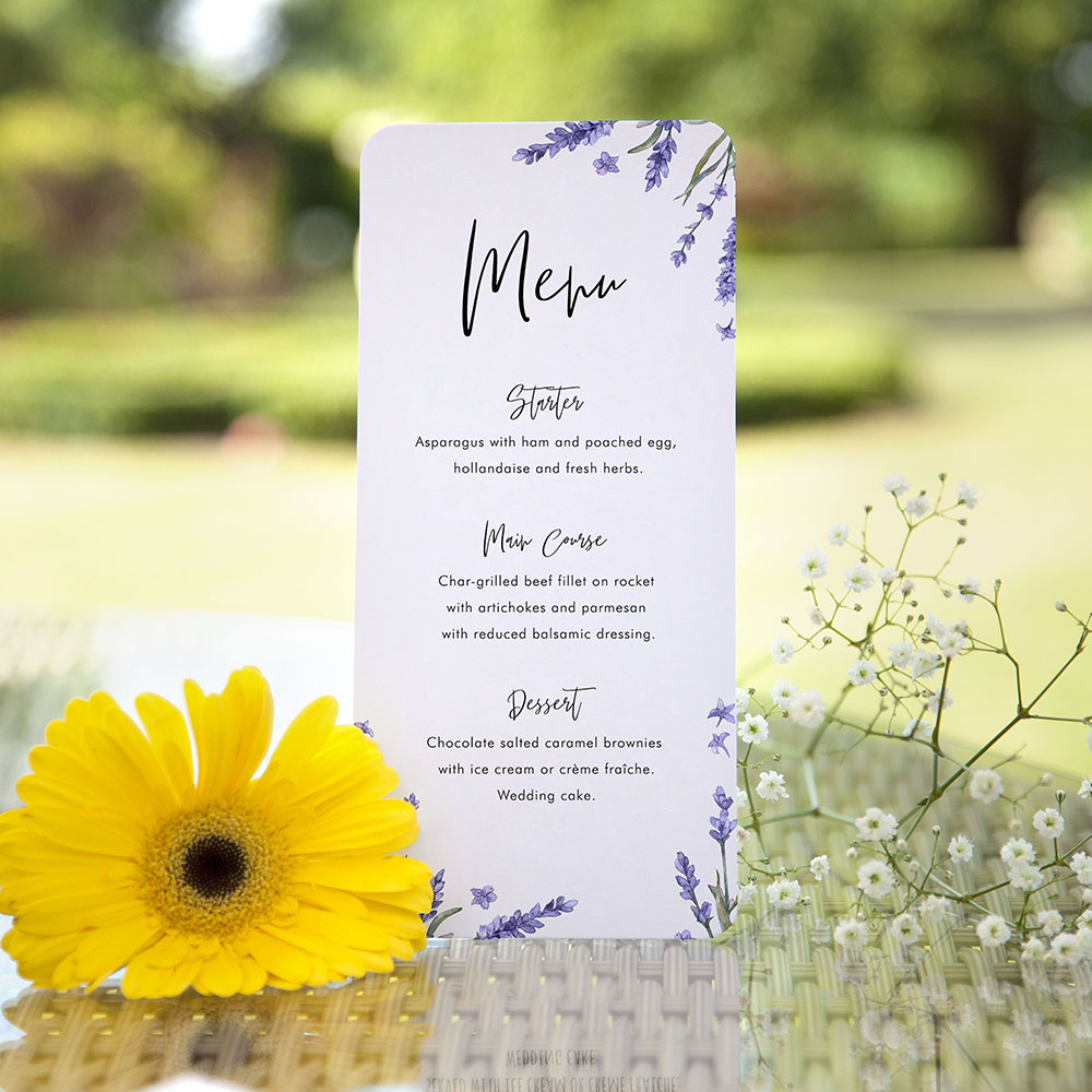 'Lavender L12' Slim Menu