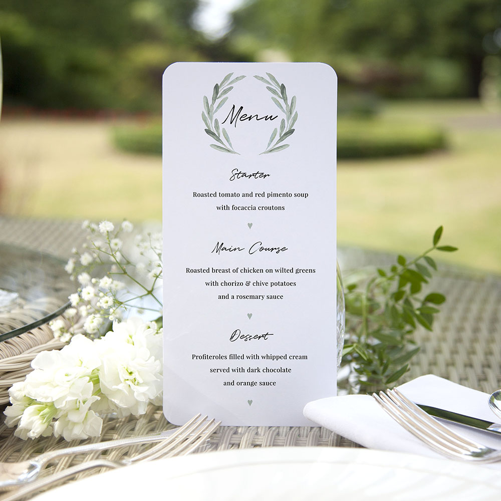 'Olive' Slim Menu