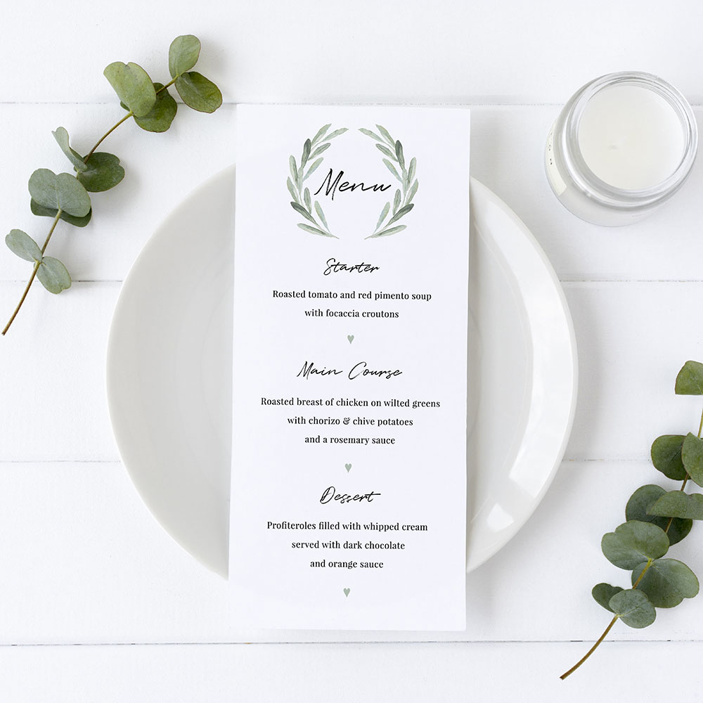 'Olive' Slim Menu