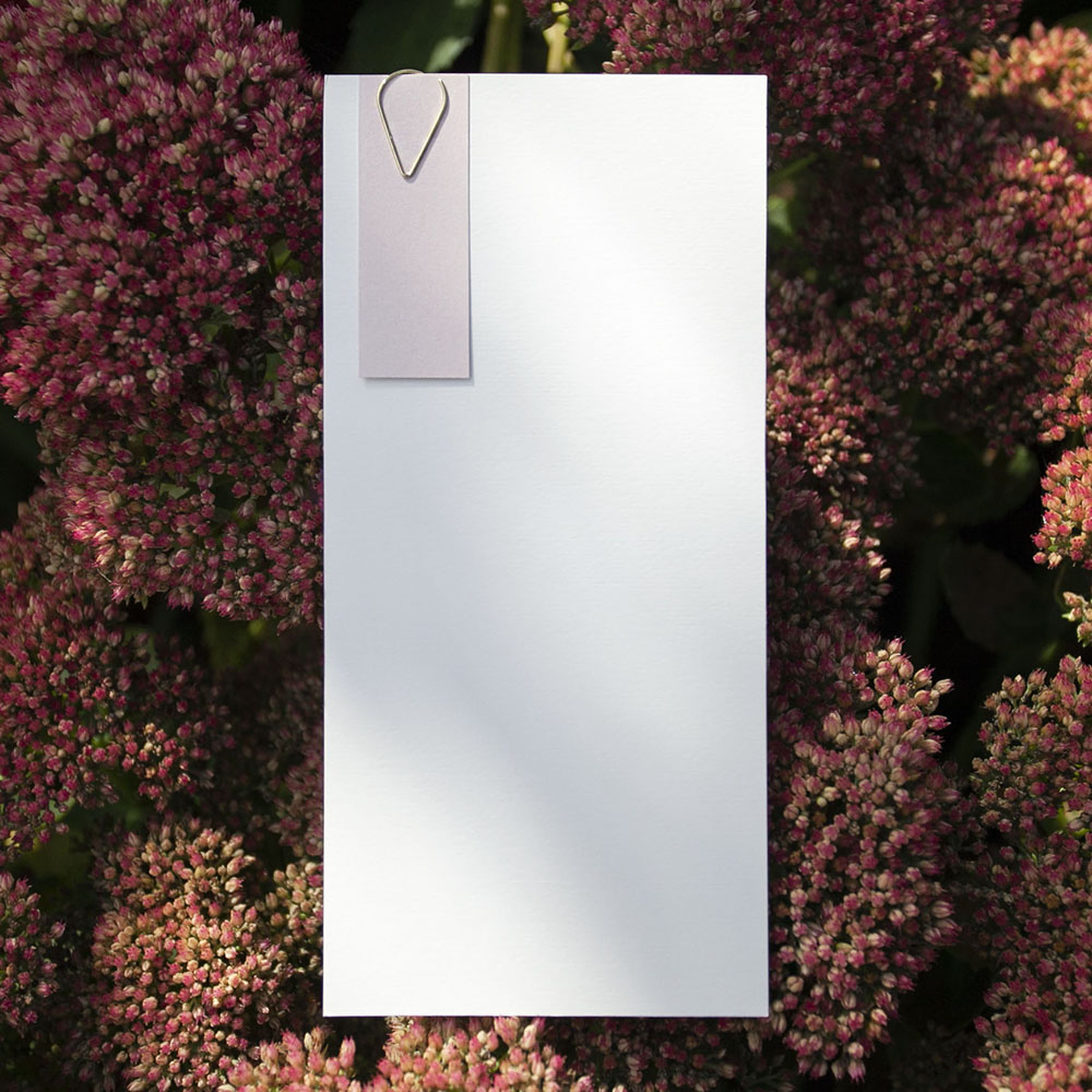 'Any Design' Tag Wedding Menu - Slim