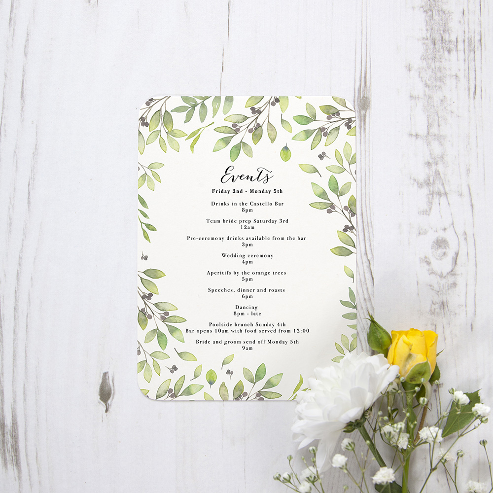 'Arabella' Flat Order of the Day