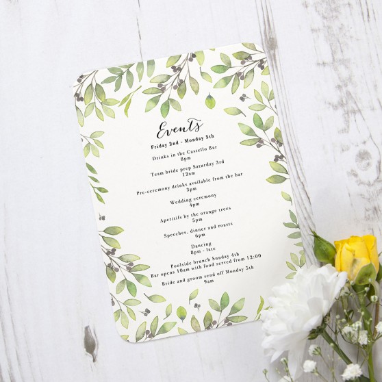 'Arabella' Flat Order of the Day