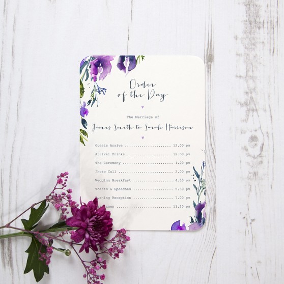 'Midnight Iris' Flat Order of the Day