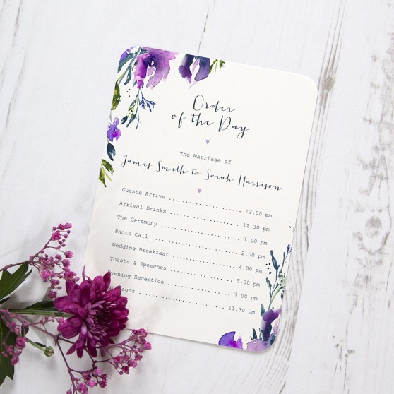 'Midnight Iris' Flat Order of the Day