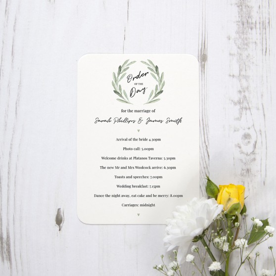 'Olive' Flat Order of the Day