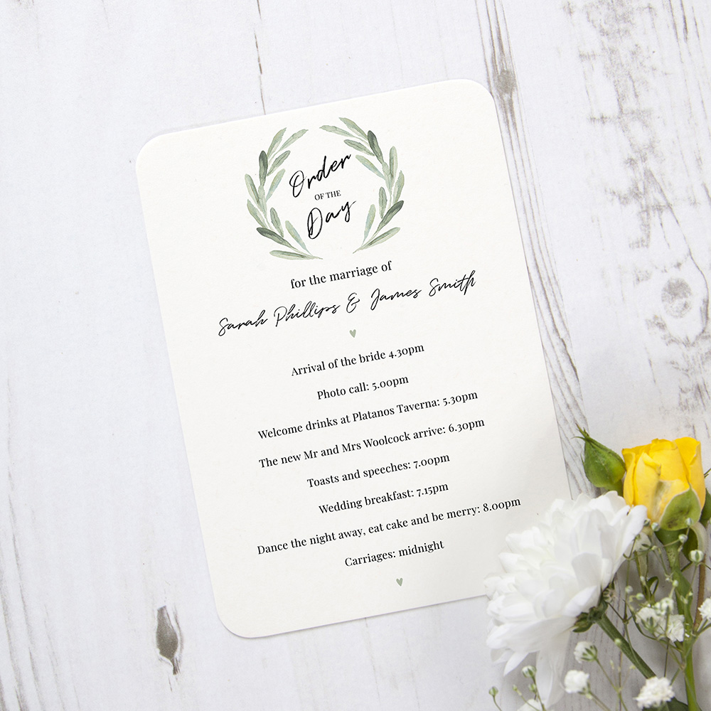 'Olive' Flat Order of the Day