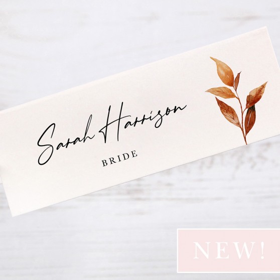 'Autumn Garden' Place Card Sample