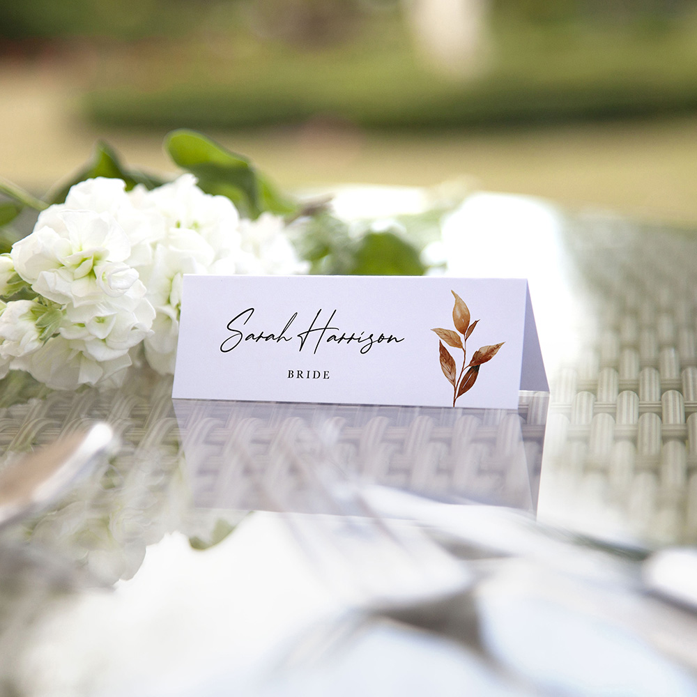 'Autumn Garden' Place Cards