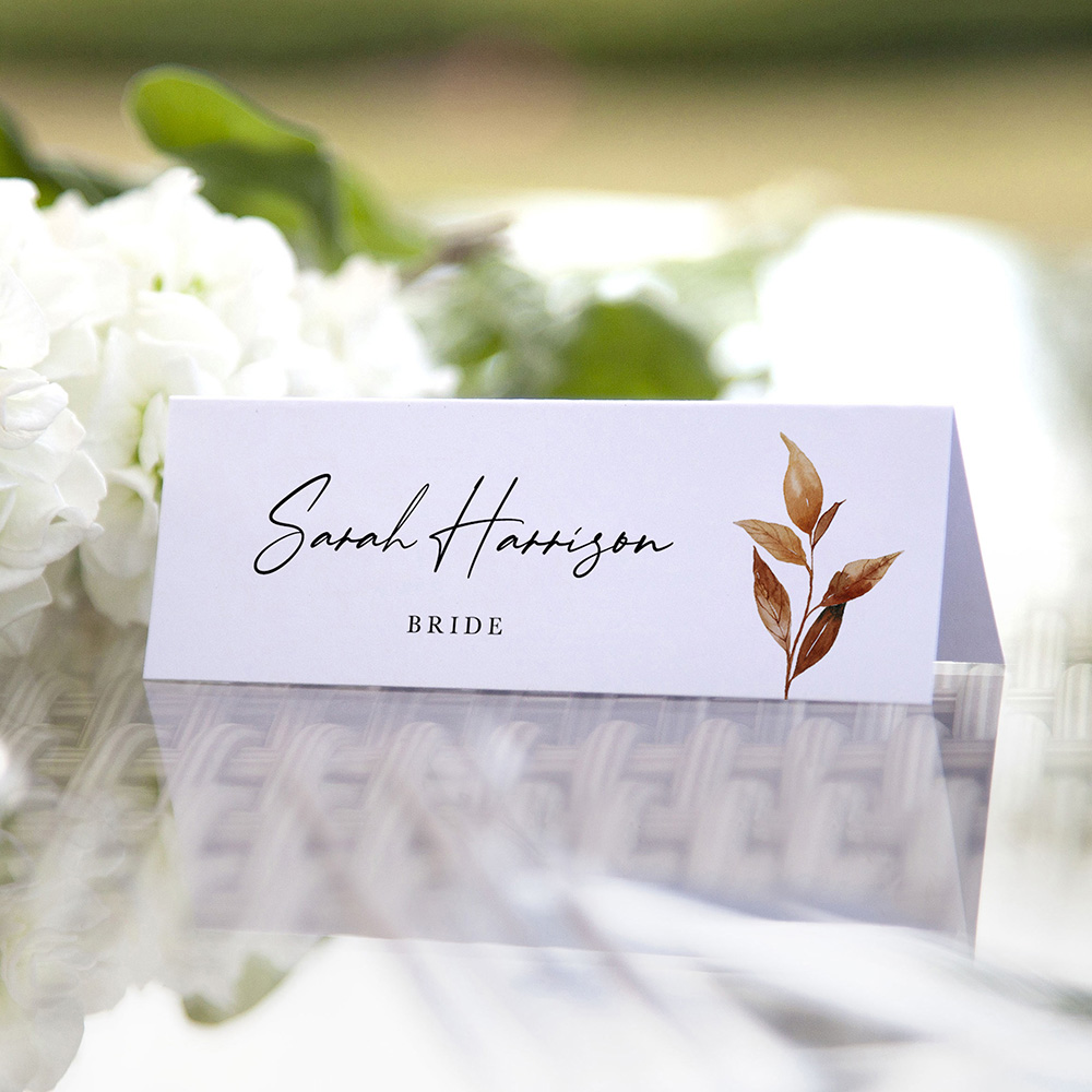 'Autumn Garden' Place Cards