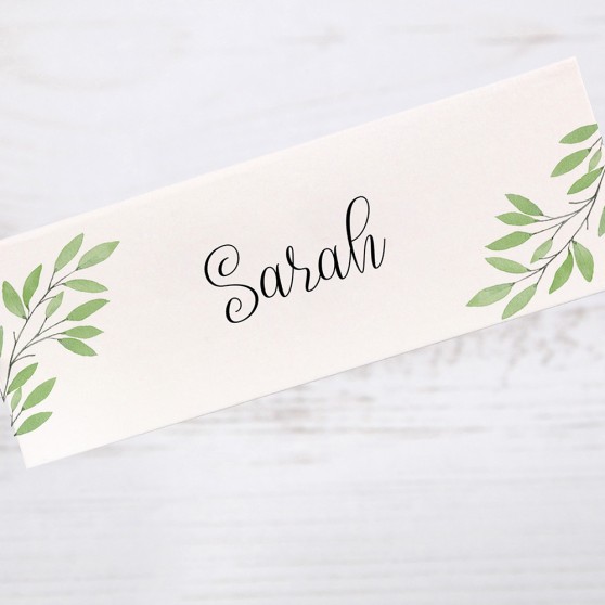 'Autumn Green' Place Card Sample