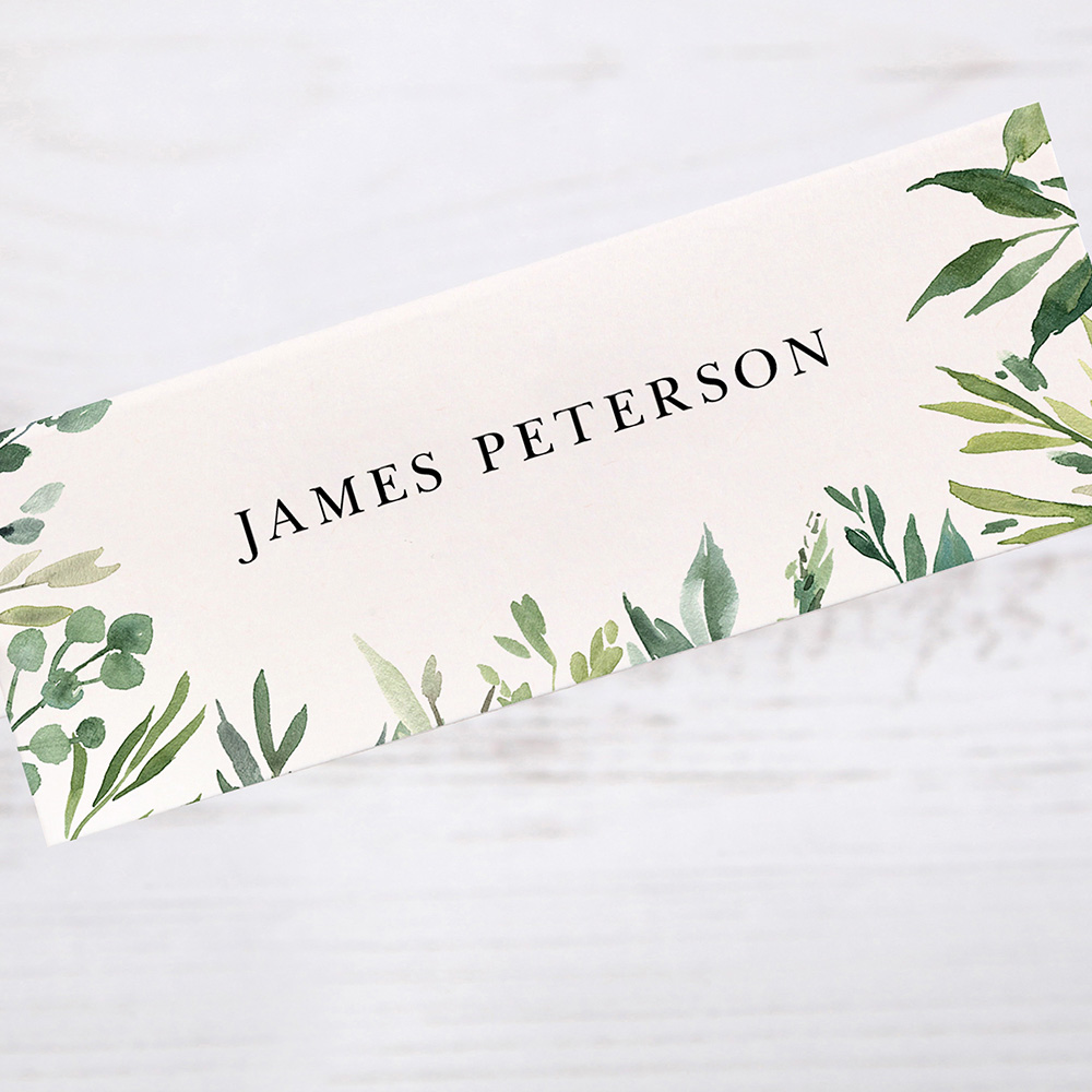 'Back to Nature' Place Card Sample