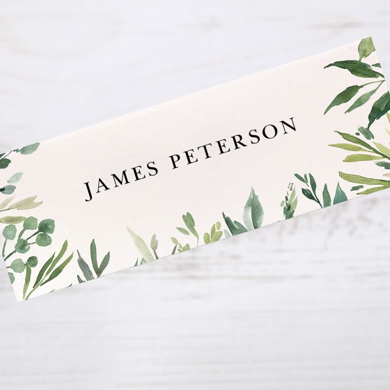 Place Card Samples