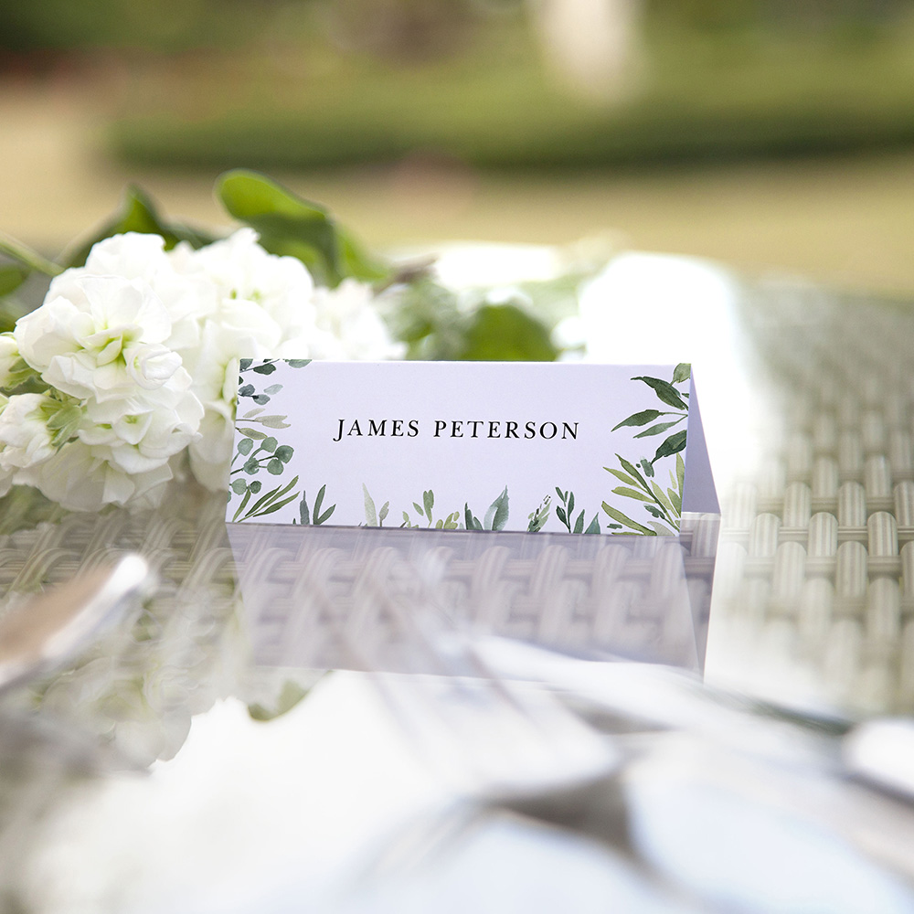 'Back to Nature' Place Card Sample