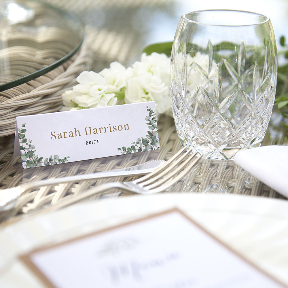 'Campagna Eucalyptus CP01' Place Card Sample
