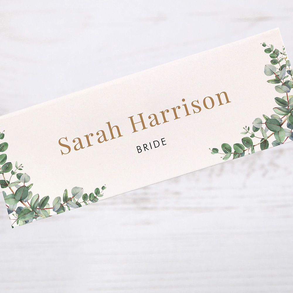 'Campagna Eucalyptus CP01' Place Card Sample