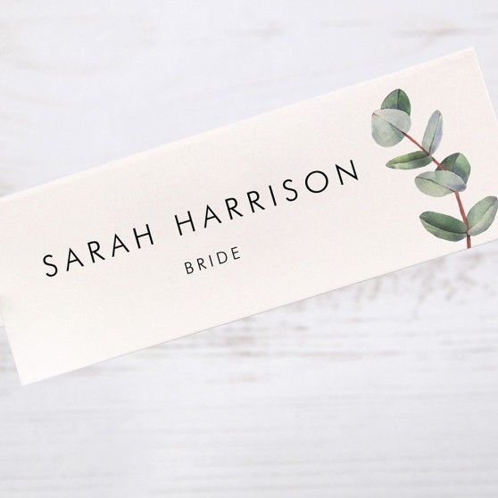 'Campagna Eucalyptus CP02' Place Card Sample
