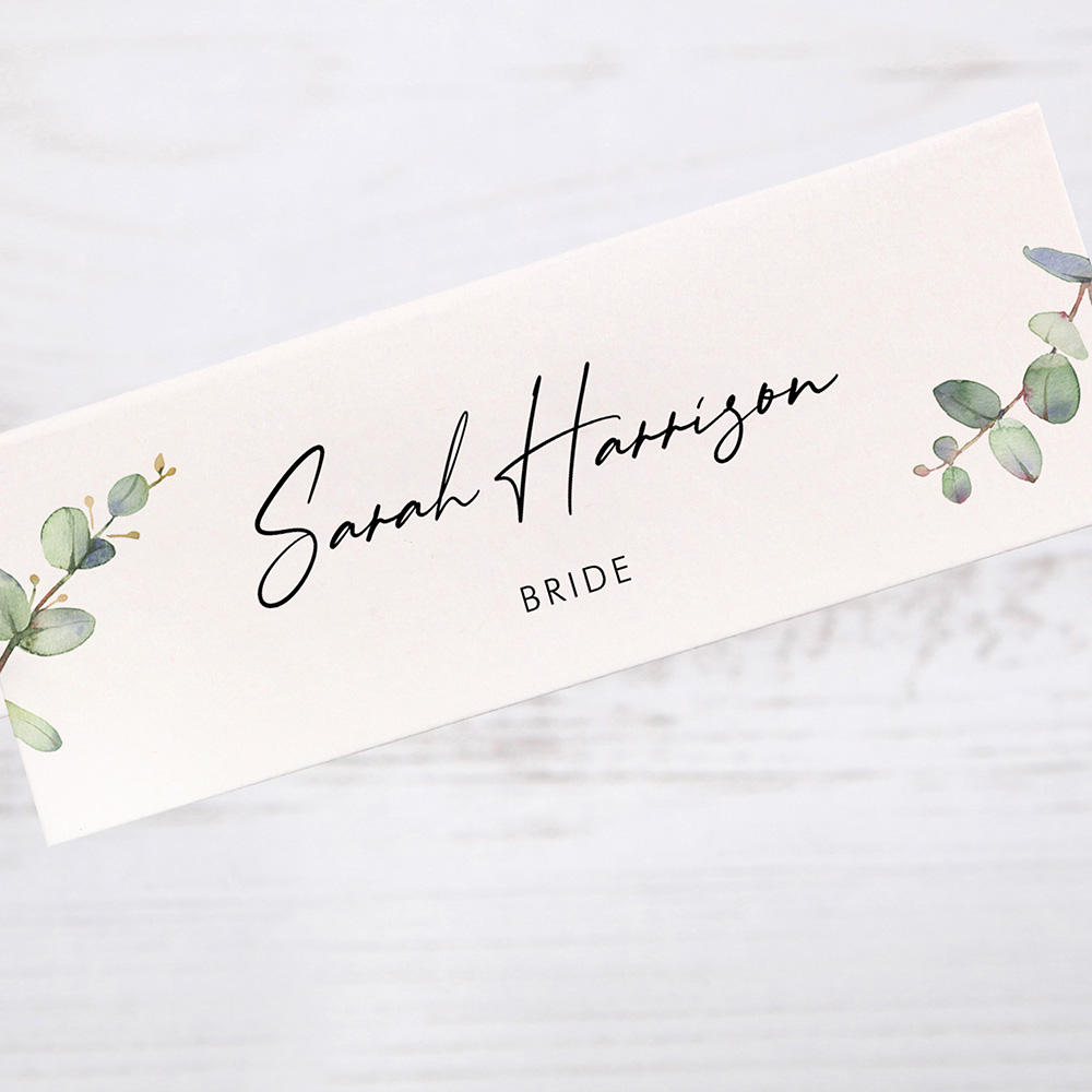 'Campagna Eucalyptus CP04' Place Card Sample