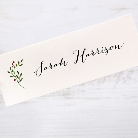 'Christmas' Place Card Sample