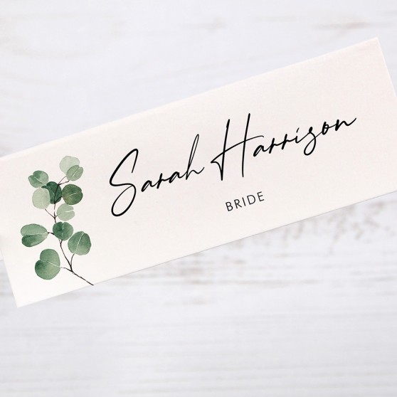 'Classic Eucalyptus CE20' Place Card Sample