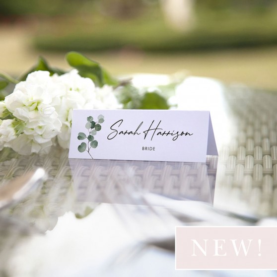 'Classic Eucalyptus CE20' Place Card Sample