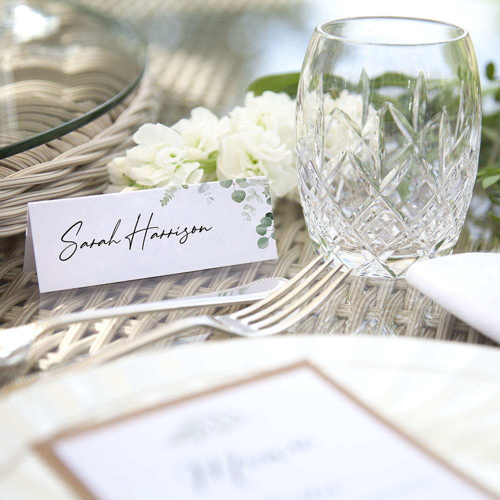 'Classic Eucalyptus' Place Card Sample