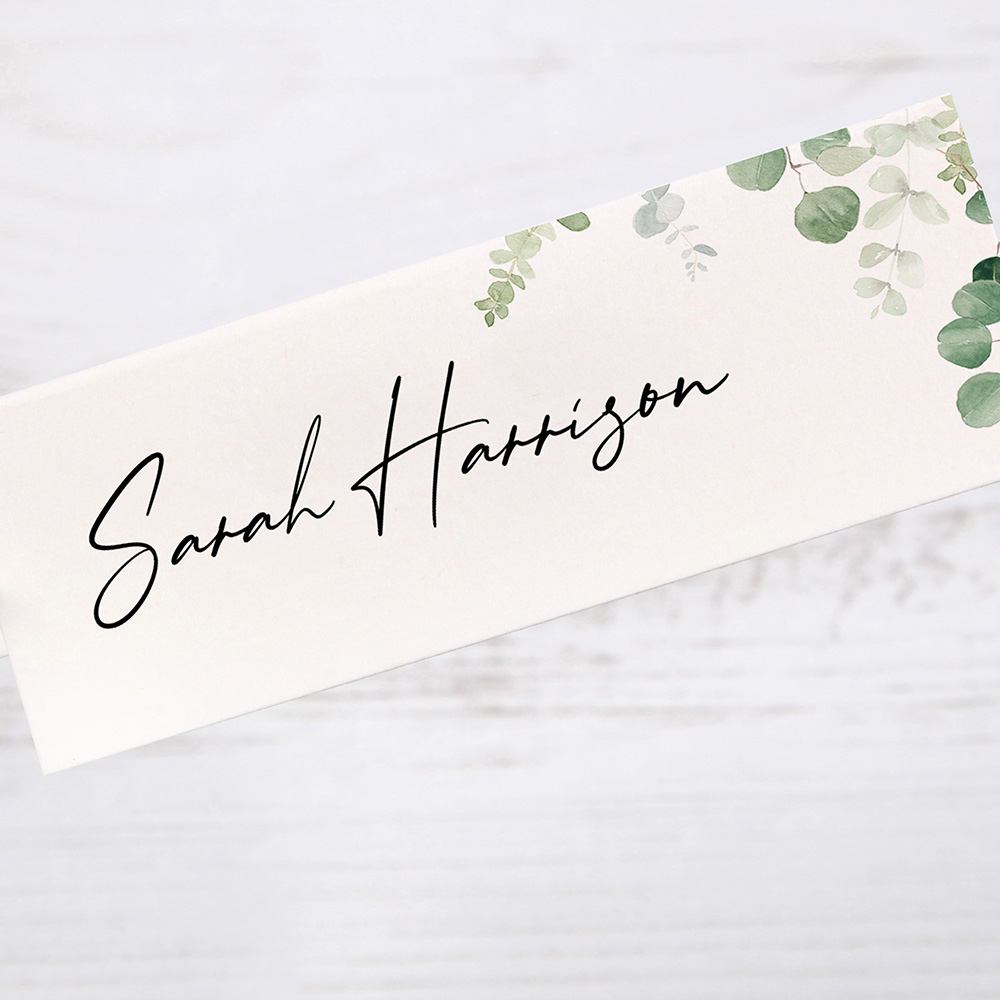 'Classic Eucalyptus' Place Card Sample