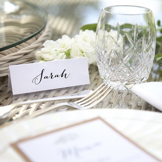 'Classic 5' Place Card Sample
