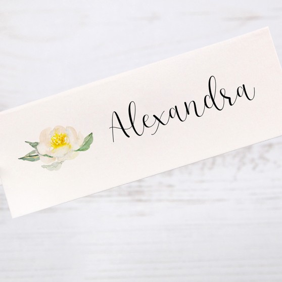 'Dahlia Rose' Place Card Sample