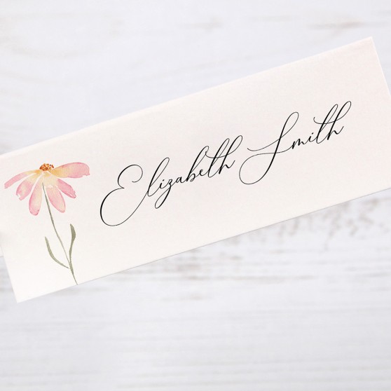 'Daisy Pink' Place Card Sample