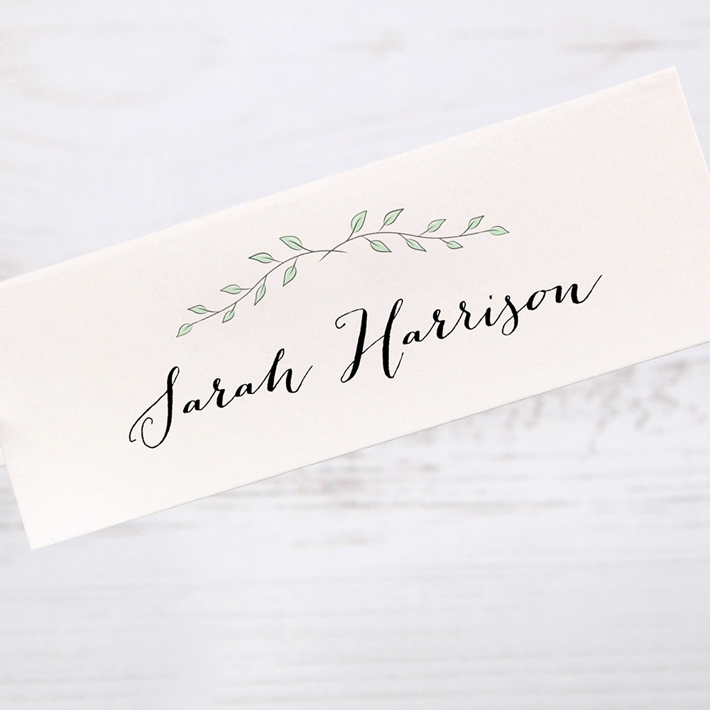 'Green Plant' Place Cards