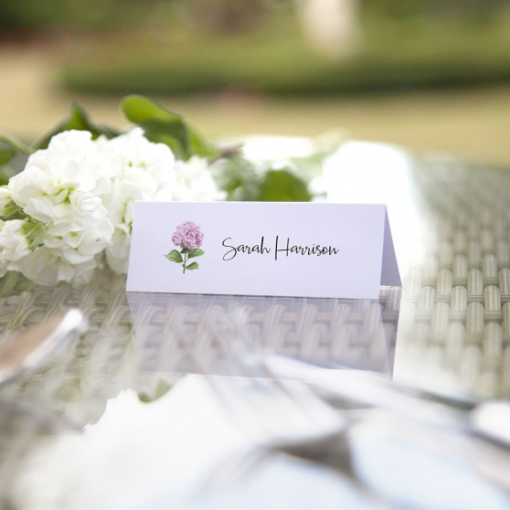 'Hydrangea' Place Cards