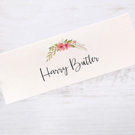 'Multi Floral (T)' Place Card Sample