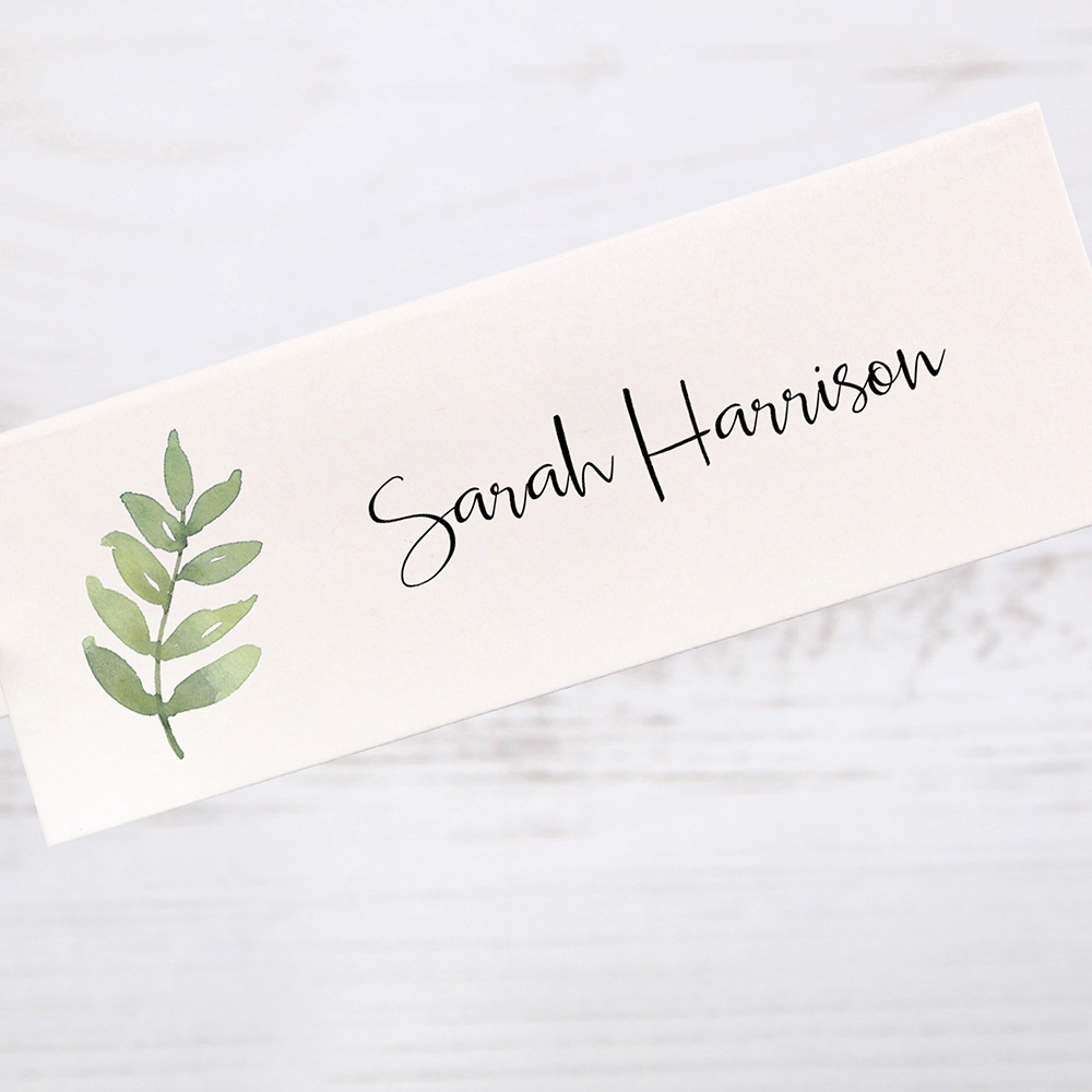 'Oh So Green' Place Card Sample