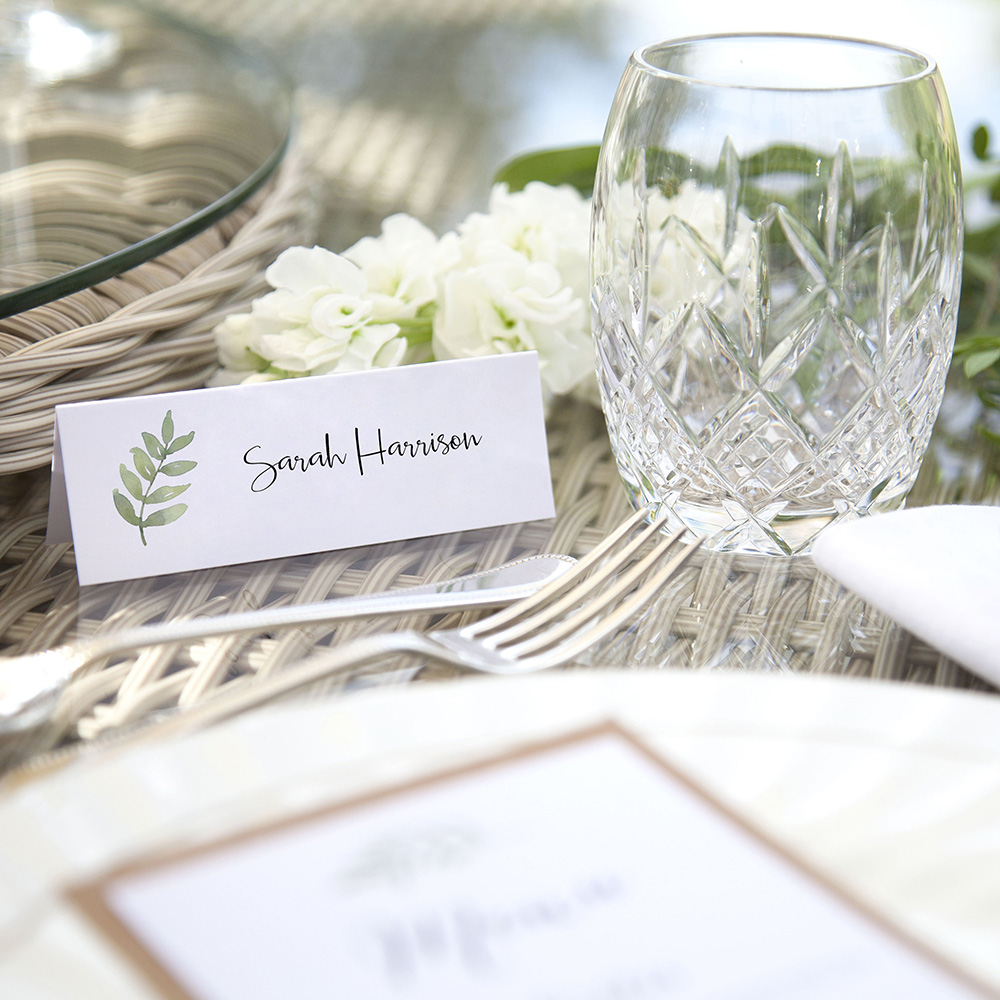 'Oh So Green' Place Card Sample