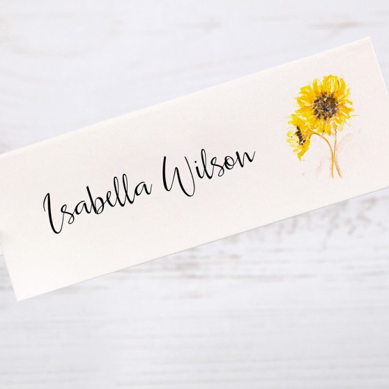 'Sunflower' Place Card Sample