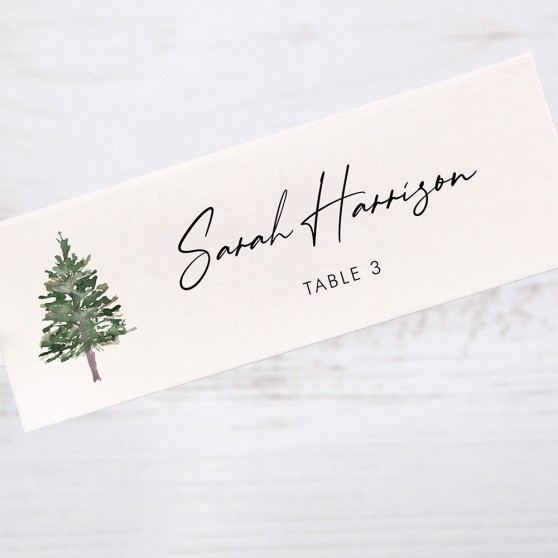 'Winter Trees WT01' Place Cards