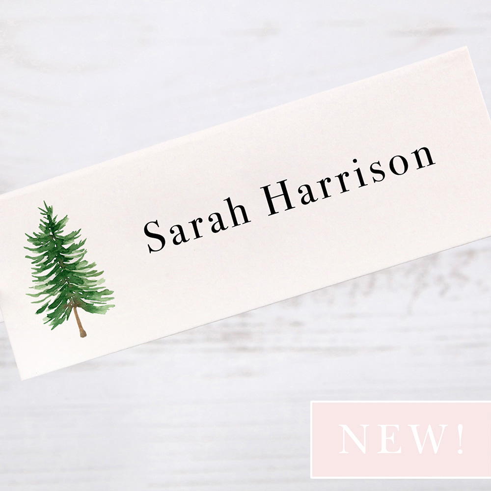 'Winter Trees WT02' Place Card Sample