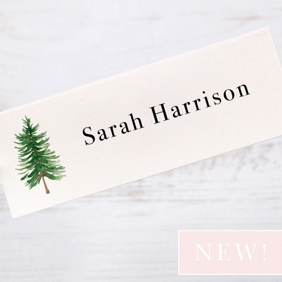 'Winter Trees WT02' Place Card Sample