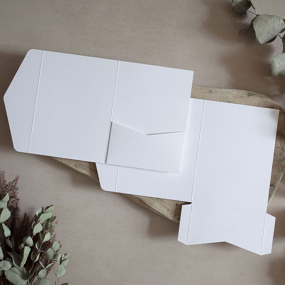 Mini A6 DIY Cream Pocketfold Envelopes