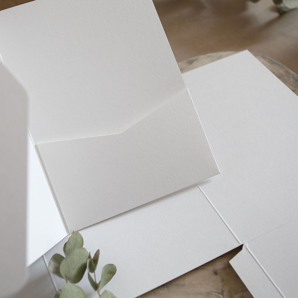 Mini A6 DIY Cream Pocketfold Envelopes
