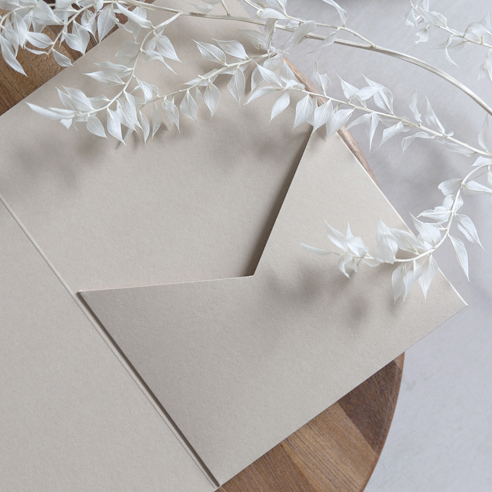 DIY 5x7" Stone Pocketfold Envelopes