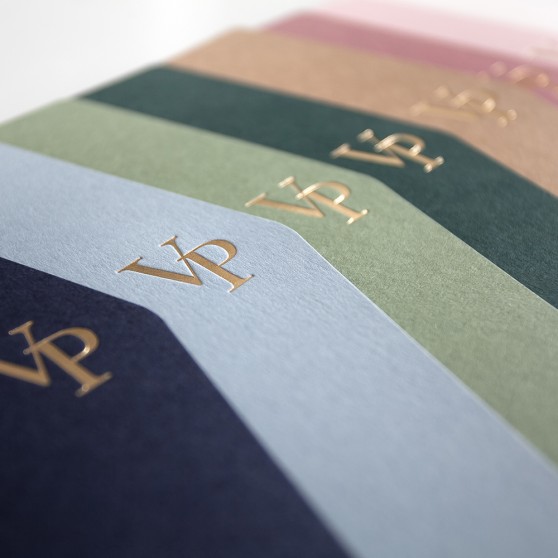 Sample Foil Pressed DIY Pocketfold Envelopes Letterpress Style