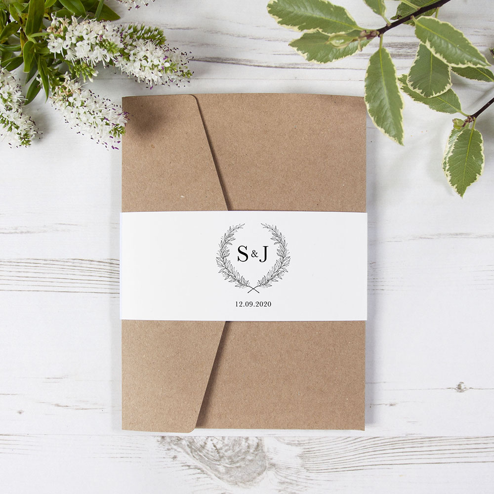 'Alice' Pocketfold Wedding Invitation