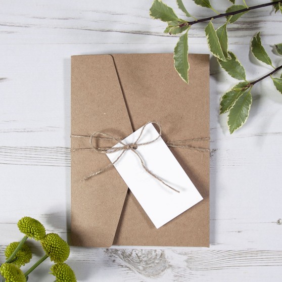 'Any Design' Pocketfold Wedding Invitation Sample