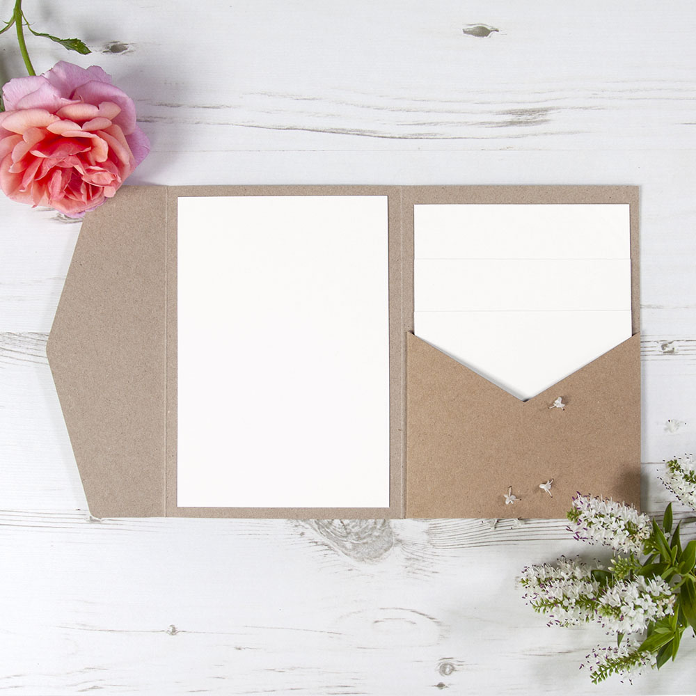 'Any Design' Pocketfold Wedding Invitation